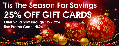 Gift Card Sale 25% OFF